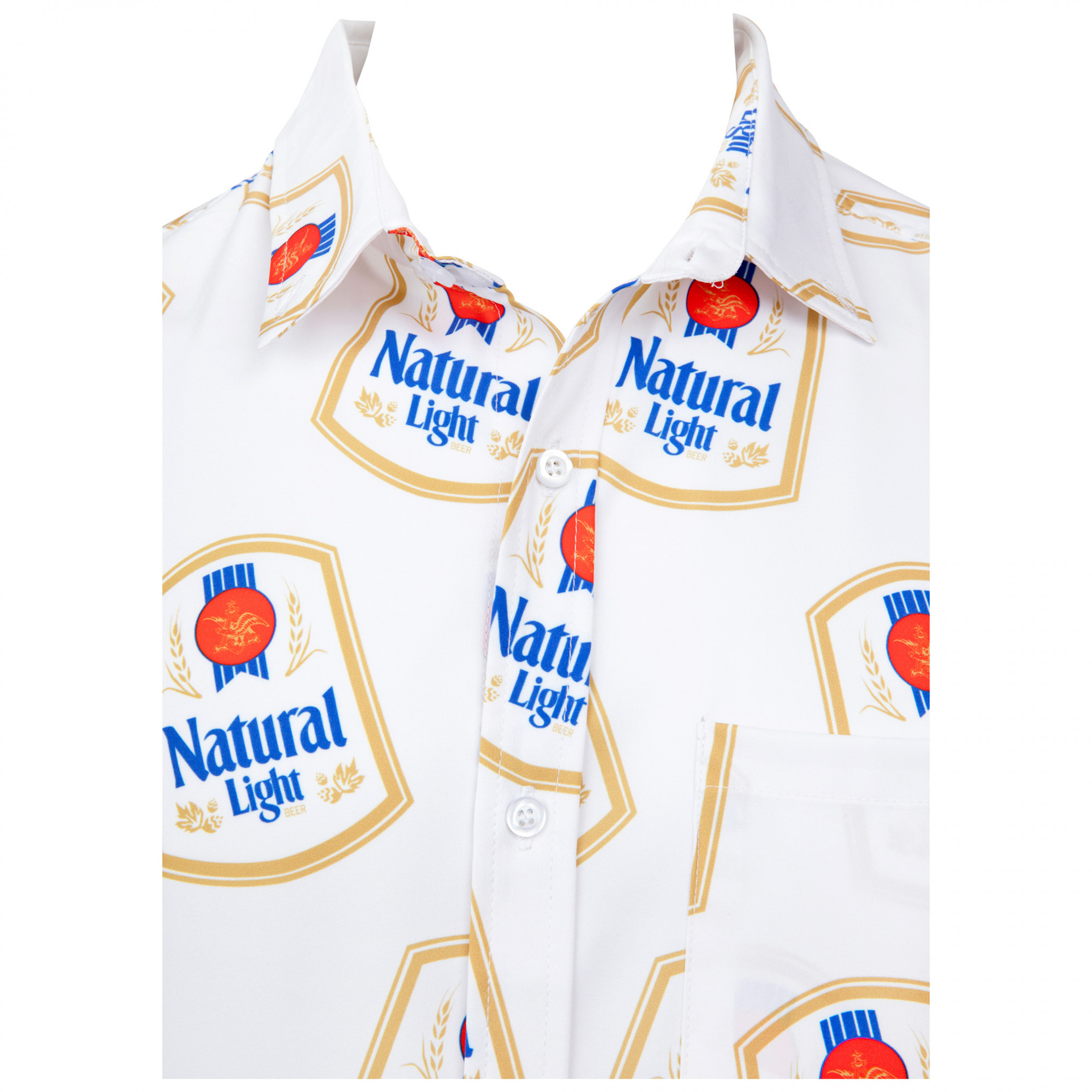 Natural Light Vintage Logo All Over Print Hawaiian Shirt